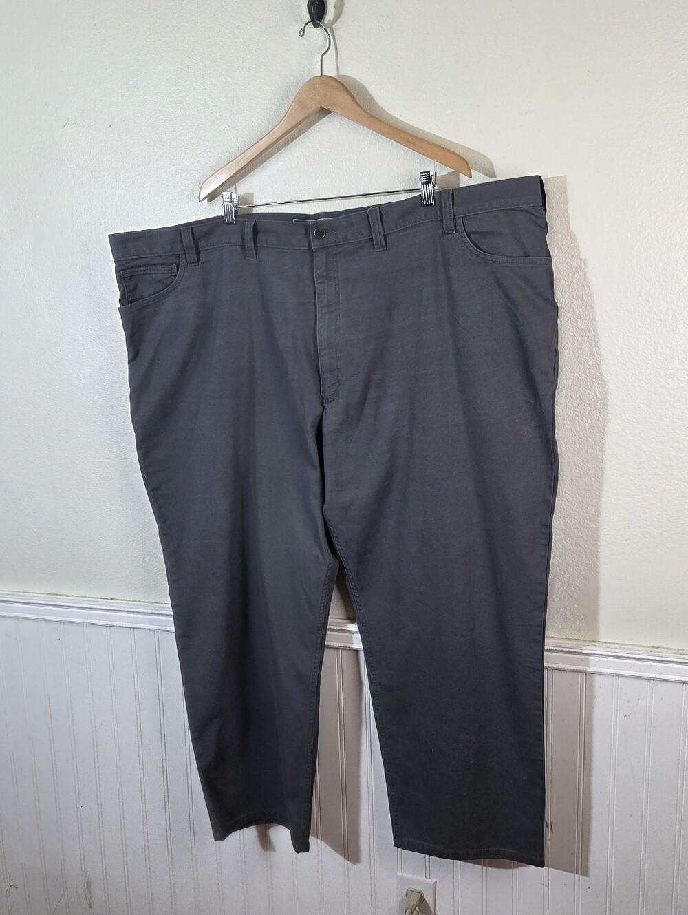 Carhartt Rugged Flex Canvas Work Pants Mens 54x30 Gray Relaxed Fit BN2517-M